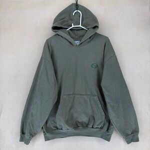 Soulection Hoodie Mens XL Worldwide Logo Pullover Olive Green Streetwear EUC